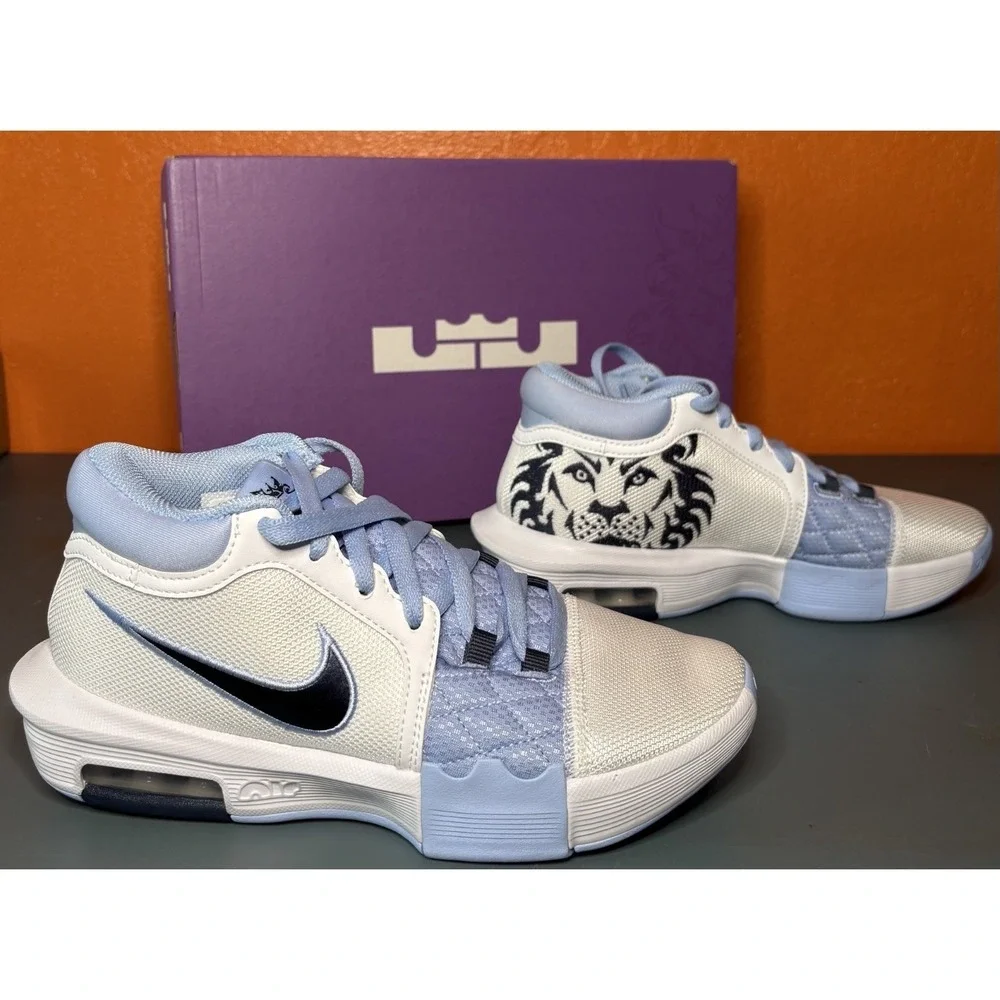 Nike Lebron Witness VIII‎ White/Thunder Blue Mens Size 4.5 (Womens Size 6)
